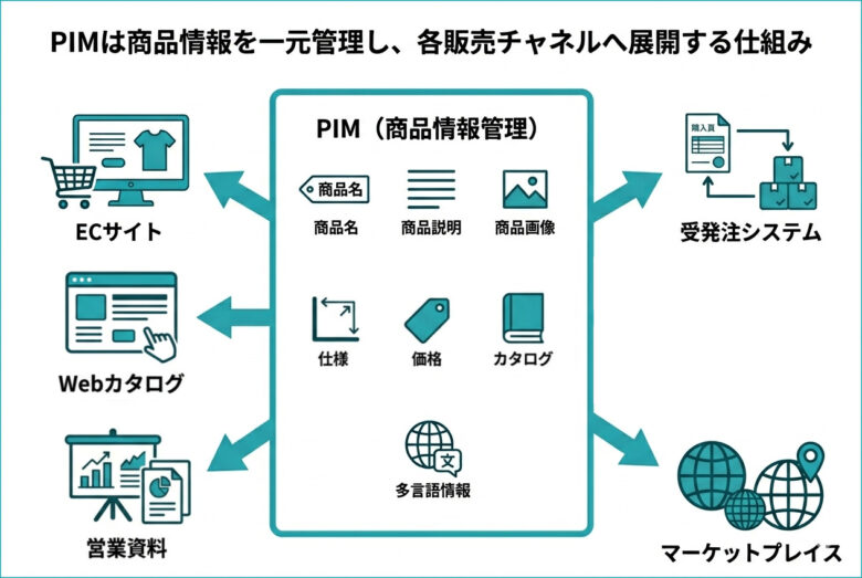 PIM(商品情報管理)とは?PDM・PLM・MDMとの違いをわかりやすく解説