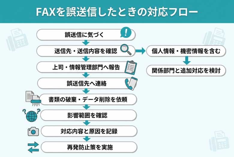 FAXを誤送信したら?5つの対応手順と再発を防ぐ対策7選