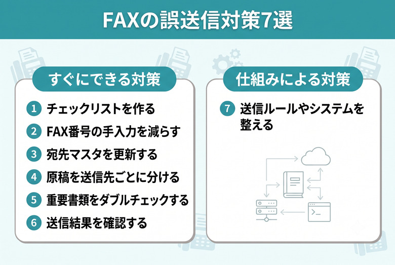 FAXを誤送信したら?5つの対応手順と再発を防ぐ対策7選